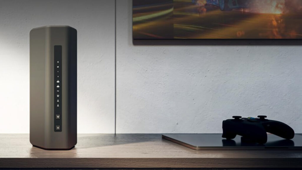 Le routeur Nighthawk et son design épuré // Source : NETGEAR Le routeur Nighthawk et son design épuré // Source : NETGEAR