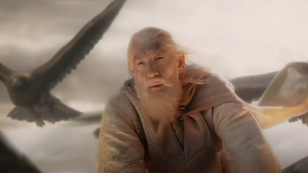 Gandalf (et les aigles) à la rescousse ! // Source : New Line Cinema Gandalf (et les aigles) à la rescousse ! // Source : New Line Cinema
