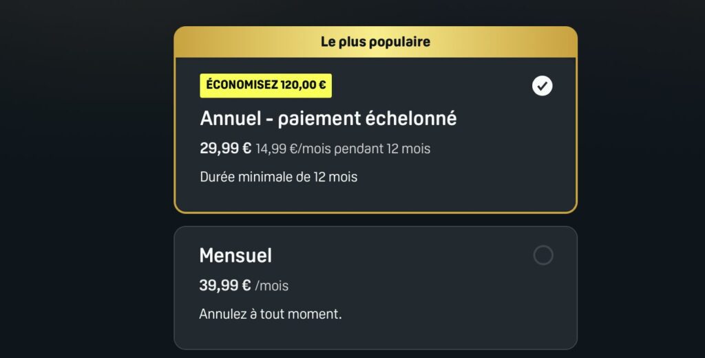 Les prix de DAZN Unlimited. Les prix de DAZN Unlimited.