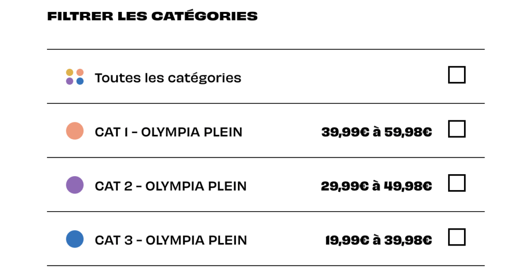 Les prix des billets pour la conférence de Xavier Niel. Les prix des billets pour la conférence de Xavier Niel.