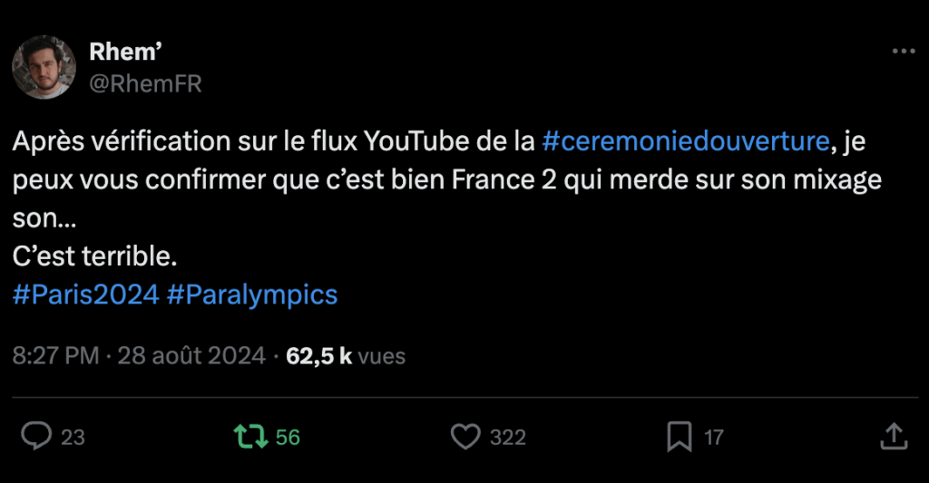Sur Twitter, plusieurs internautes ont découvert que le problème venait de France 2. Sur Twitter, plusieurs internautes ont découvert que le problème venait de France 2.