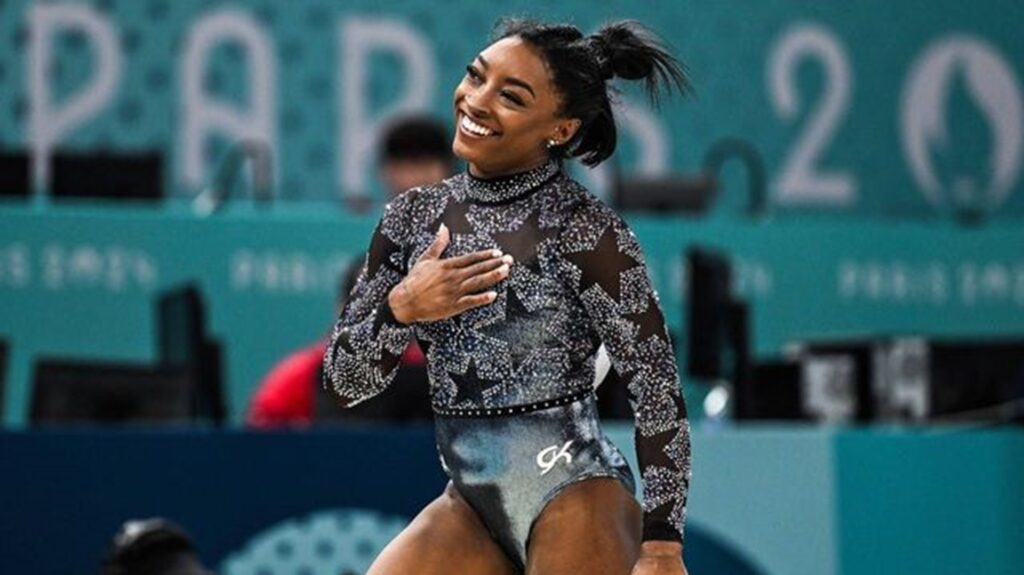 Simone Biles va-t-elle gagner de nouvelles médailles olympiques ? // Source : Chine Nouvelle / SIPA Simone Biles va-t-elle gagner de nouvelles médailles olympiques ? // Source : Chine Nouvelle / SIPA