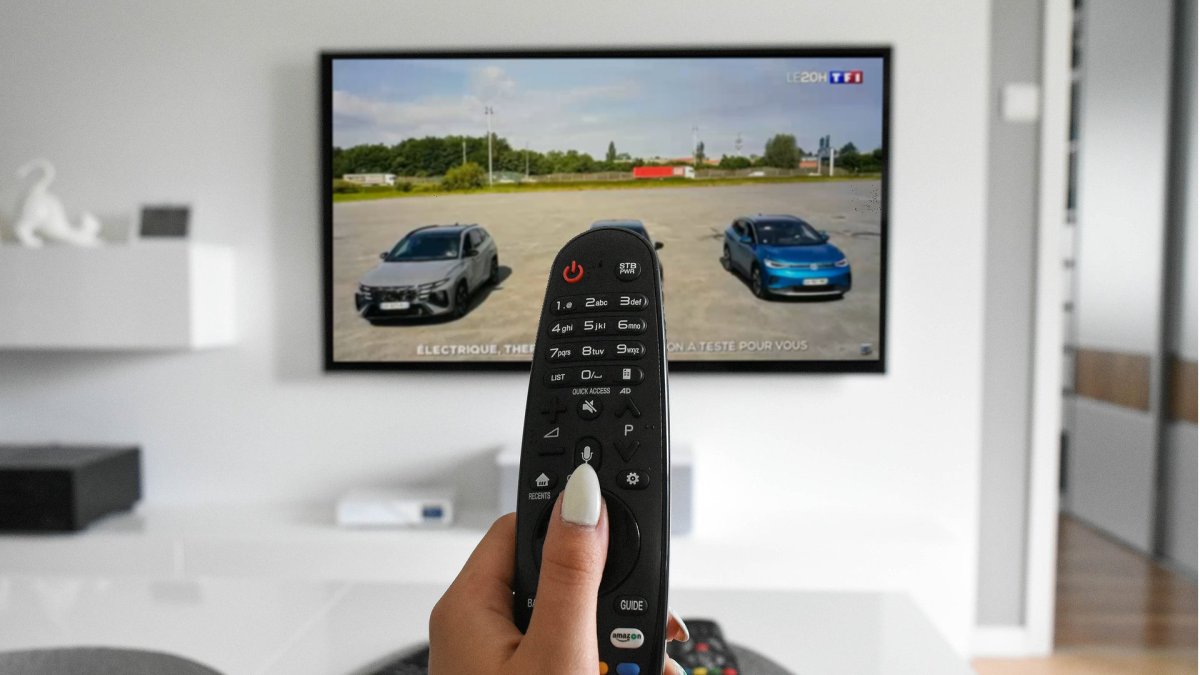 Reportage TV et désinformation // Source : Montage Numerama (base Alehandra13 - Pixabay et extrait TF1) Reportage TV et désinformation // Source : Montage Numerama (base Alehandra13 - Pixabay et extrait TF1)