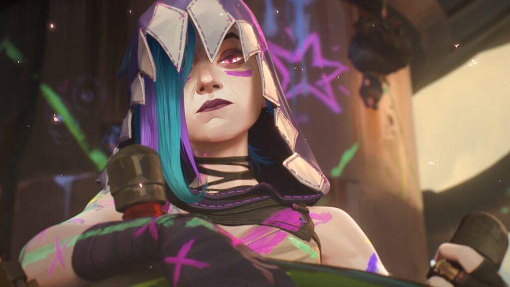 Le nouveau look de Jinx, toujours aussi badass, dans la saison 2 d'Arcane // Source : Netflix Le nouveau look de Jinx, toujours aussi badass, dans la saison 2 d'Arcane // Source : Netflix