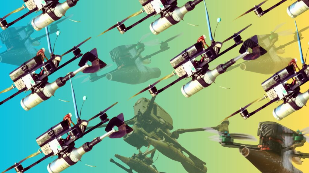 Les armées ukrainienne et russes produisent massivement des drones. // Source : Ministère ukrainien de la défense / Montage Numerama Les armées ukrainienne et russes produisent massivement des drones. // Source : Ministère ukrainien de la défense / Montage Numerama