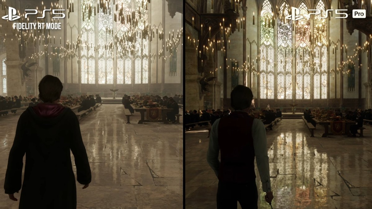 Hogwarts Legacy sur PS5 versus Hogwarts Legacy sur PS5 Pro // Source : Digital Foundry Hogwarts Legacy sur PS5 versus Hogwarts Legacy sur PS5 Pro // Source : Digital Foundry