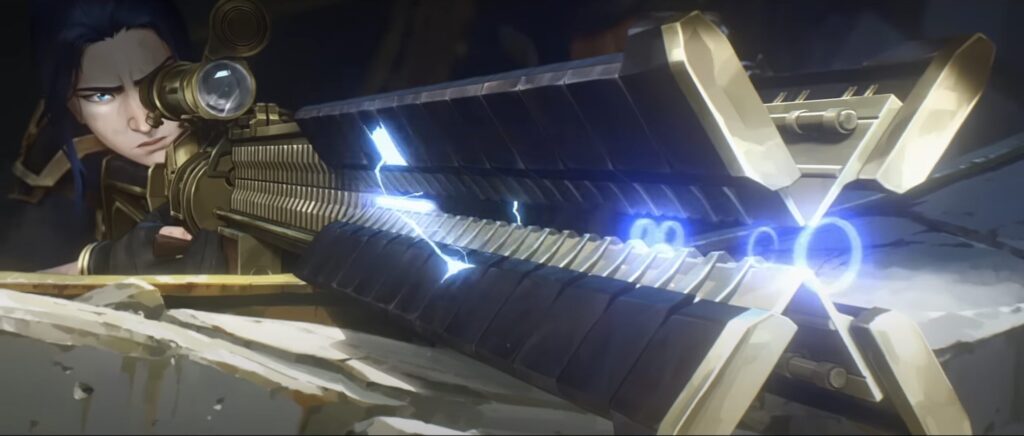 L'ulti de Caitlyn dans Arcane // Source : Netflix L'ulti de Caitlyn dans Arcane // Source : Netflix