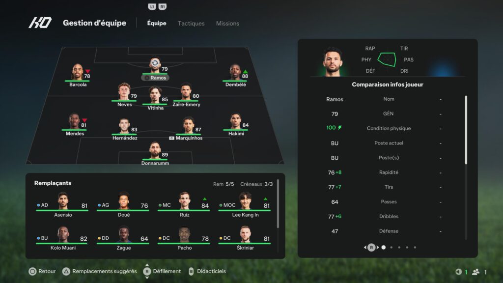 EA a amélioré le système de remplacement des joueurs. C'est plus clair qu'avant. EA a amélioré le système de remplacement des joueurs. C'est plus clair qu'avant.