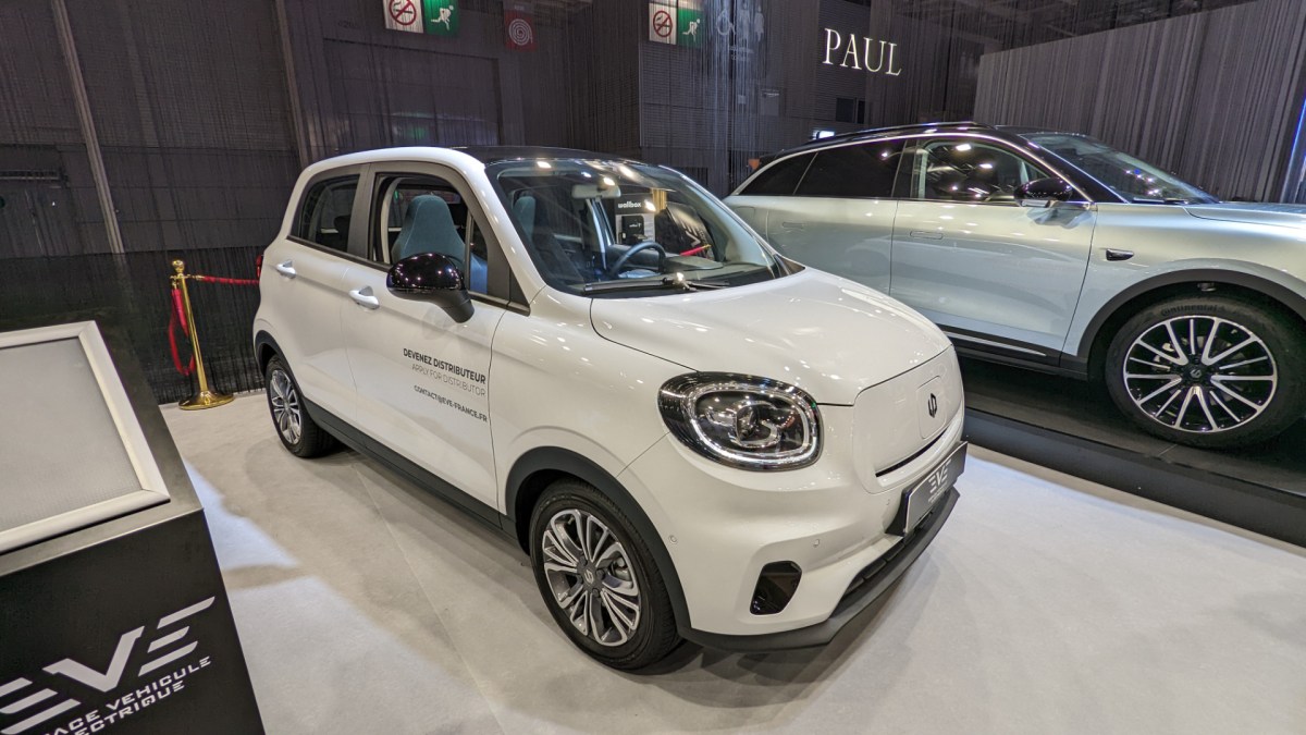 Leapmotor T03 sur le stand EVE au Mondial 2022 // Source : Raphaelle Baut pour Numerama Leapmotor T03 sur le stand EVE au Mondial 2022 // Source : Raphaelle Baut pour Numerama