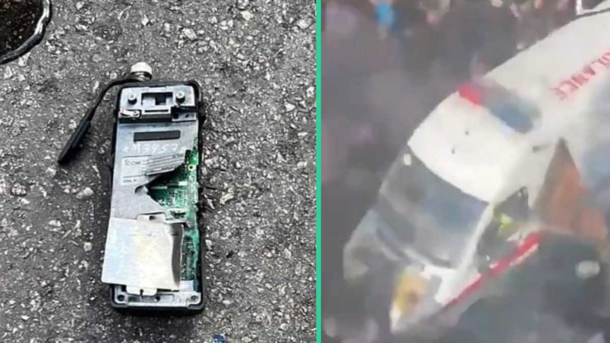 Une explosion de Talkie Walkie au Liban. // Source : X Une explosion de Talkie Walkie au Liban. // Source : X