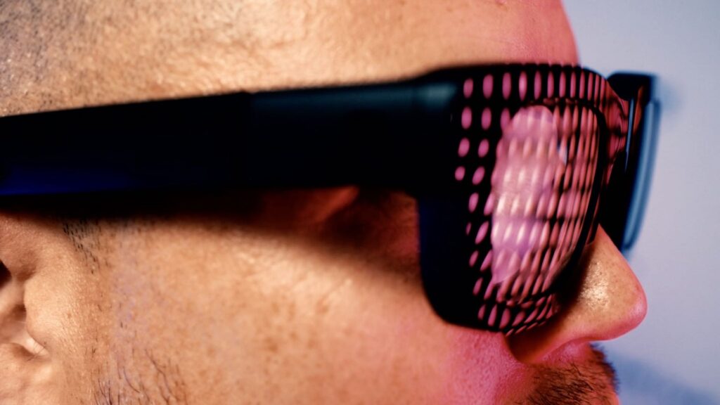 Les lunettes Meta Orion. // Source : Meta Les lunettes Meta Orion. // Source : Meta
