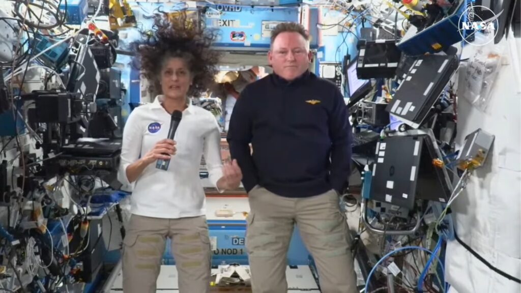 Butch Wilmore et Sunita Williams // Source : Nasa Butch Wilmore et Sunita Williams // Source : Nasa