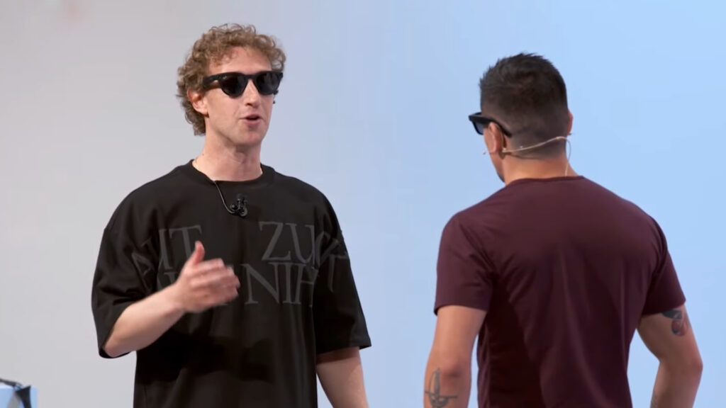 Mark Zuckerberg s'essaie à la traduction avec les Meta Ray-Ban Mark Zuckerberg s'essaie à la traduction avec les Meta Ray-Ban