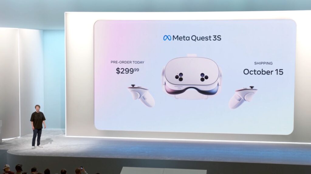 Le casque Meta Quest 3S mise sur un petit prix pour attirer un nouveau public, avec notamment une intégration à Windows. // Source : Capture Numerama Le casque Meta Quest 3S mise sur un petit prix pour attirer un nouveau public, avec notamment une intégration à Windows. // Source : Capture Numerama