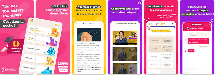 Schoolmouv, avec des vidéos explicatives Schoolmouv, avec des vidéos explicatives