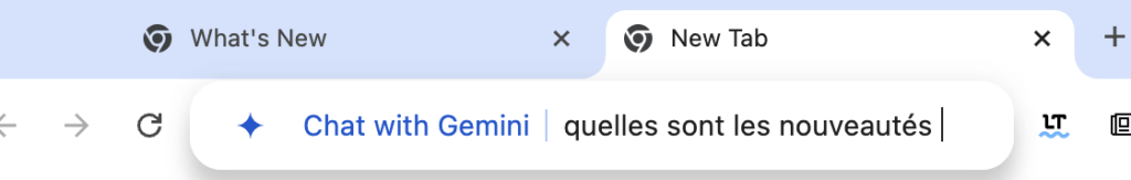 Google a récemment intégré à Chrome.
