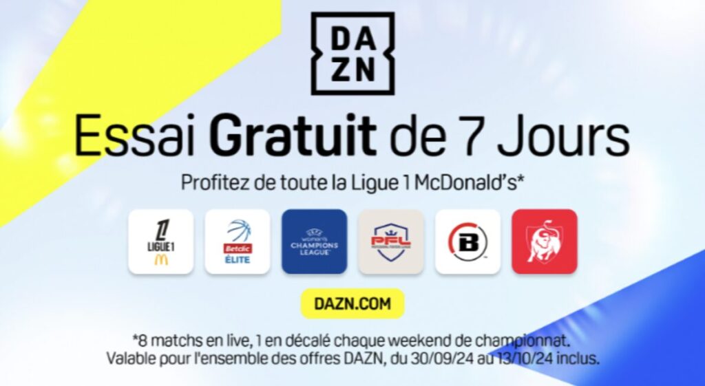 DAZN va proposer un essai gratuit à son service. DAZN va proposer un essai gratuit à son service.