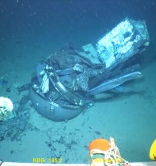 Épave du submersible Titan. // Source : USCG Épave du submersible Titan. // Source : USCG