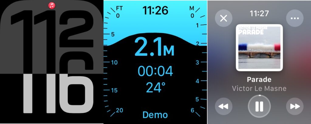 L'interface de watchOS 11. L'interface de watchOS 11.