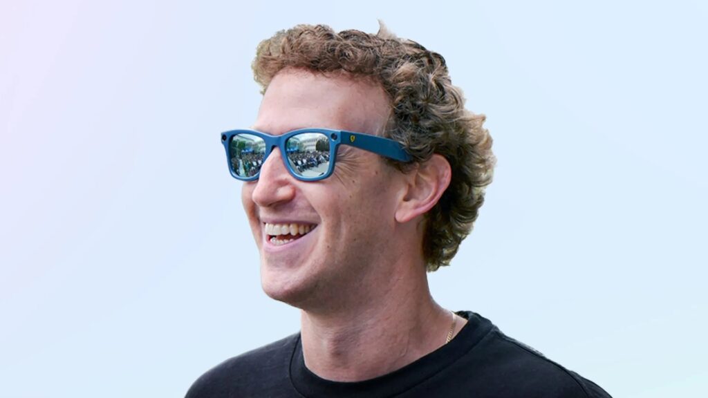 Mark Zuckerberg et les lunettes Meta Ray-Ban. // Source : Meta Mark Zuckerberg et les lunettes Meta Ray-Ban. // Source : Meta