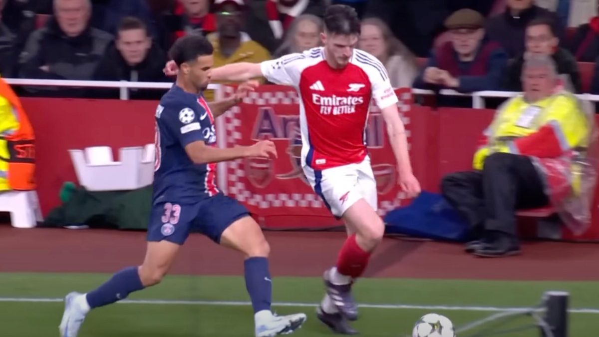 Arsenal-PSG le 1er octobre 2024 // Source : Capture Canal+ Arsenal-PSG le 1er octobre 2024 // Source : Capture Canal+