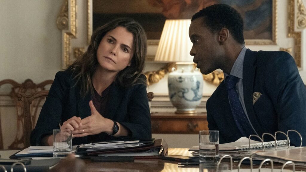 Kate et Stuart dans La Diplomate // Source : Netflix Kate et Stuart dans La Diplomate // Source : Netflix