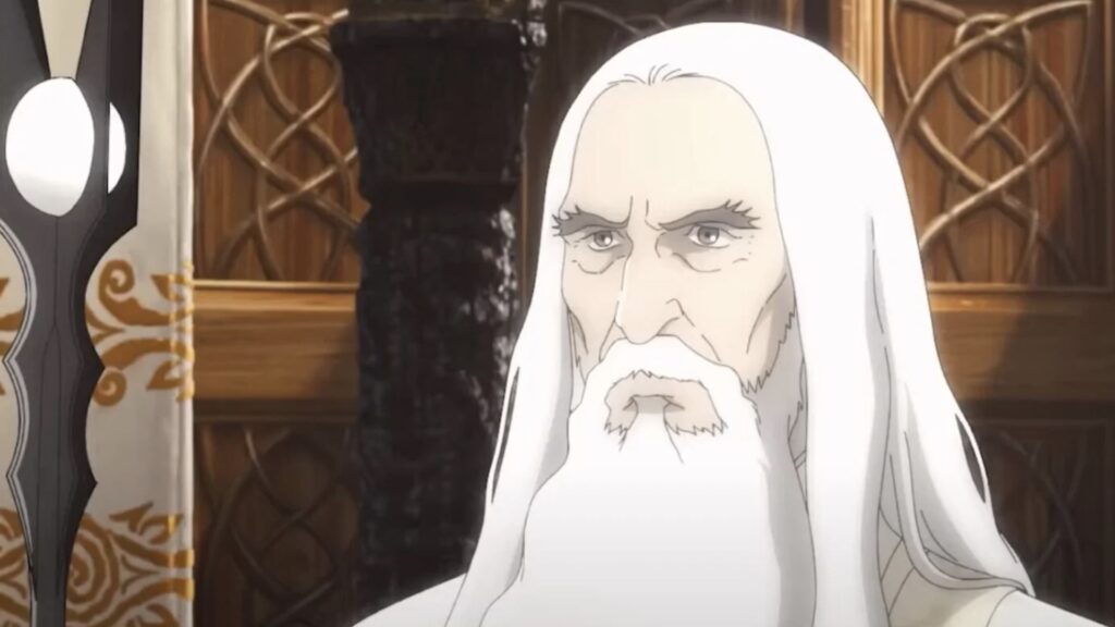 Saroumane dans La Guerre des Rohirrim // Source : Warner Bros Saroumane dans La Guerre des Rohirrim // Source : Warner Bros
