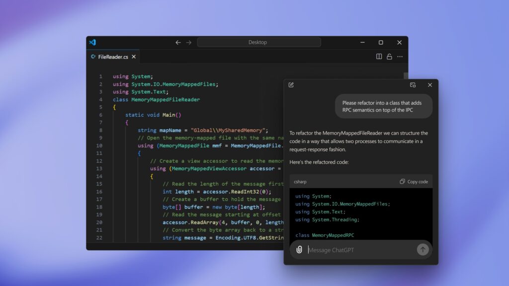 ChatGPT dans Windows // Source : Windows Store ChatGPT dans Windows // Source : Windows Store