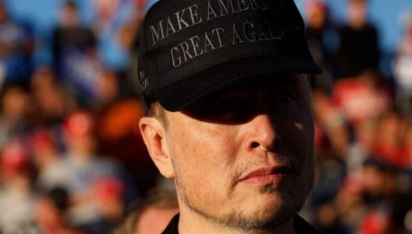 Le mouvement DARK MAGA d'Elon Musk. // Source : Elon Musk / X Le mouvement DARK MAGA d'Elon Musk. // Source : Elon Musk / X