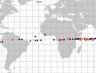 Trajectoire des débris du satellite. // Source : Via X @Megaconstellati Trajectoire des débris du satellite. // Source : Via X @Megaconstellati