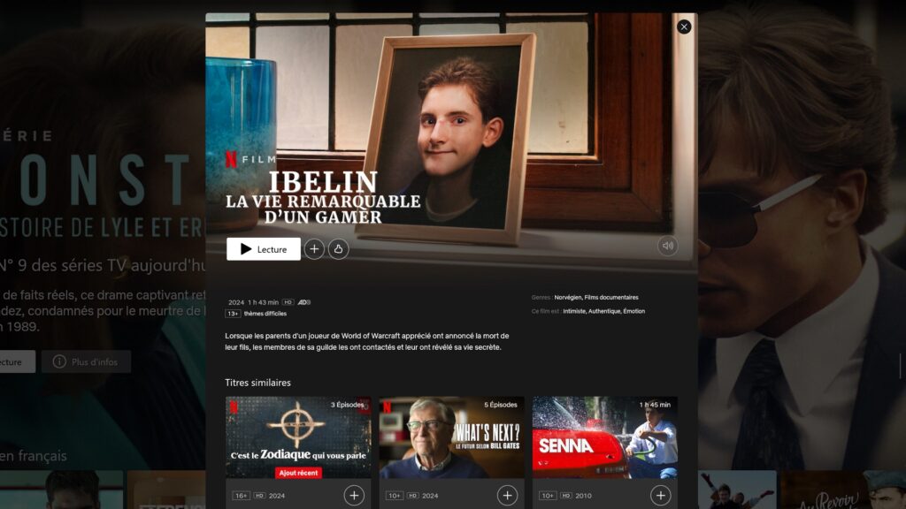 Le documentaire sur Ibelin. // Source : Capture d'écran Le documentaire sur Ibelin. // Source : Capture d'écran