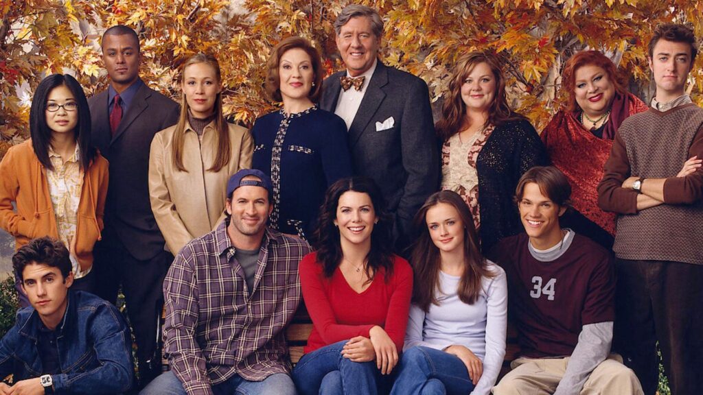 Le cast des premières saisons de Gilmore Girls (guest star : l'automne). Le cast des premières saisons de Gilmore Girls (guest star : l'automne).