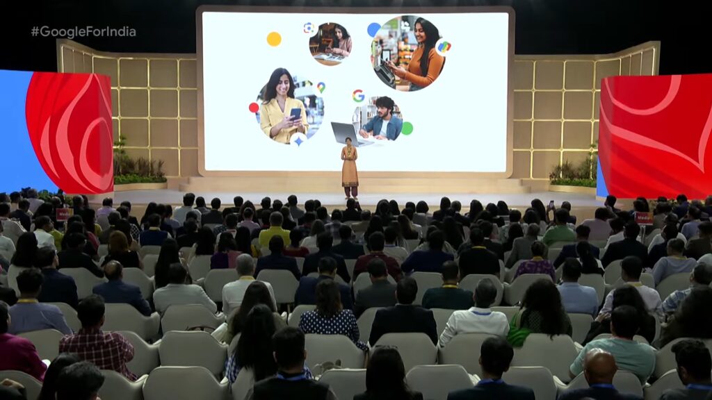 La conférence Google for India 2024 // Source : Google India La conférence Google for India 2024 // Source : Google India