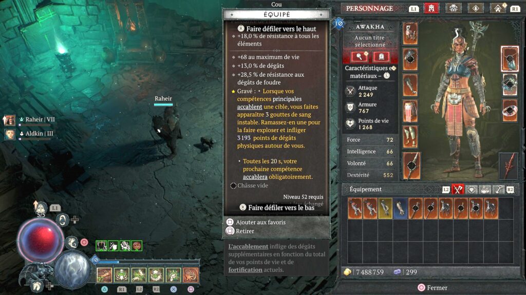 Diablo 4: Vessel of Hatred // Source : Capture PS5 Diablo 4: Vessel of Hatred // Source : Capture PS5