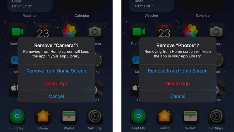 Dans l'UE, on peut supprimer des applications natives de l'iPhone // Source : MacRumors Dans l'UE, on peut supprimer des applications natives de l'iPhone // Source : MacRumors