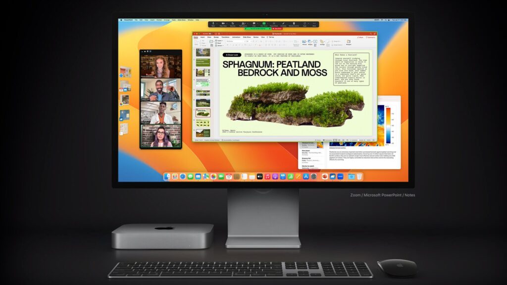 Une installation avec le Mac Mini actuel // Source : Apple Une installation avec le Mac Mini actuel // Source : Apple