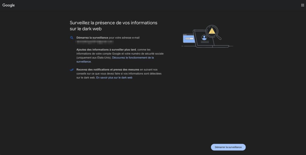 Le rapport sur le dark web de Google // Source : Numerama Le rapport sur le dark web de Google // Source : Numerama