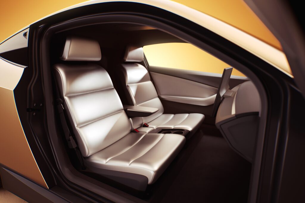 Le petit intérieur du Robotaxi // Source : Tesla Le petit intérieur du Robotaxi // Source : Tesla