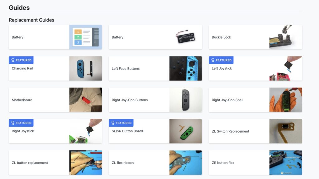Sur iFixit, le nombre de tutoriels courts pour les Joy-Con est assez impressionnant. Les manettes sont soumises à de nombreuses pannes. Sur iFixit, le nombre de tutoriels courts pour les Joy-Con est assez impressionnant. Les manettes sont soumises à de nombreuses pannes.
