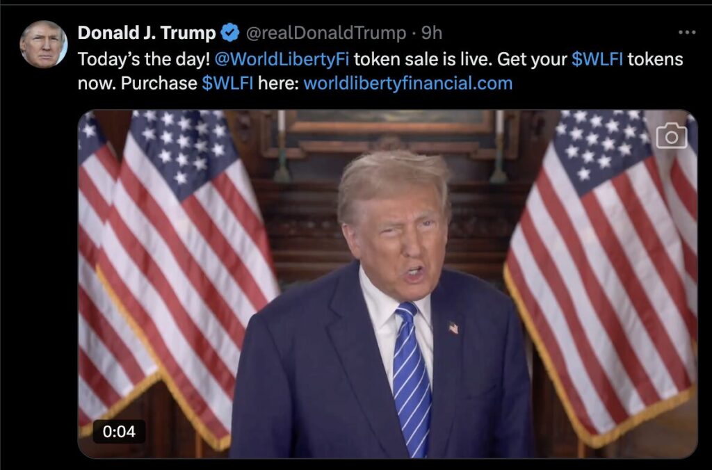 Donald Trump a lancé sa plateforme crypto. Donald Trump a lancé sa plateforme crypto.