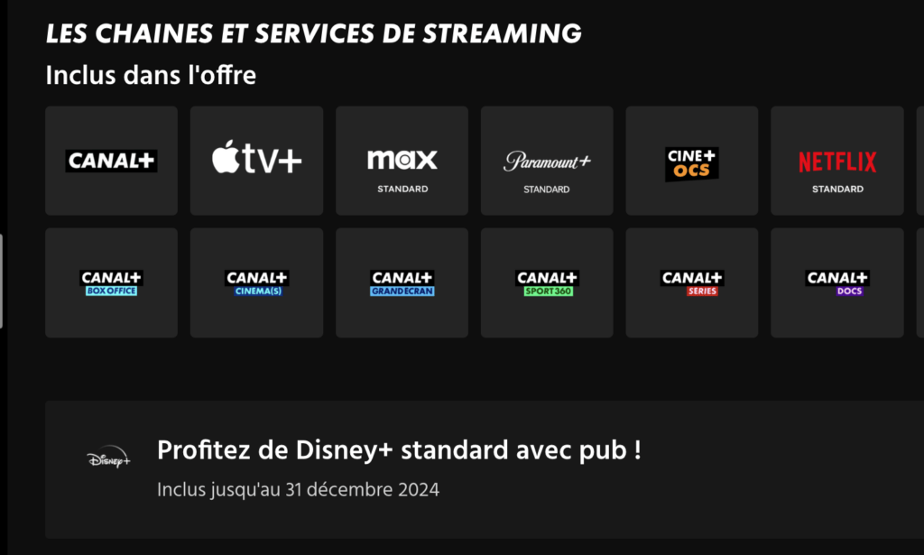 Dans l'offre ciné séries de Canal+, Disney+ est désormais présenté comme une série disponible pour un temps limité. Dans l'offre ciné séries de Canal+, Disney+ est désormais présenté comme une série disponible pour un temps limité.