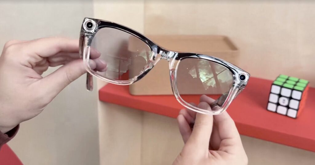 L'édition limitée transparente des Meta Ray-Ban. L'édition limitée transparente des Meta Ray-Ban.