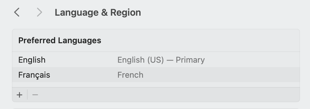 Si la langue de votre Mac n'est pas l'anglais américain, Apple Intelligence ne pourra pas être activé. Si la langue de votre Mac n'est pas l'anglais américain, Apple Intelligence ne pourra pas être activé.