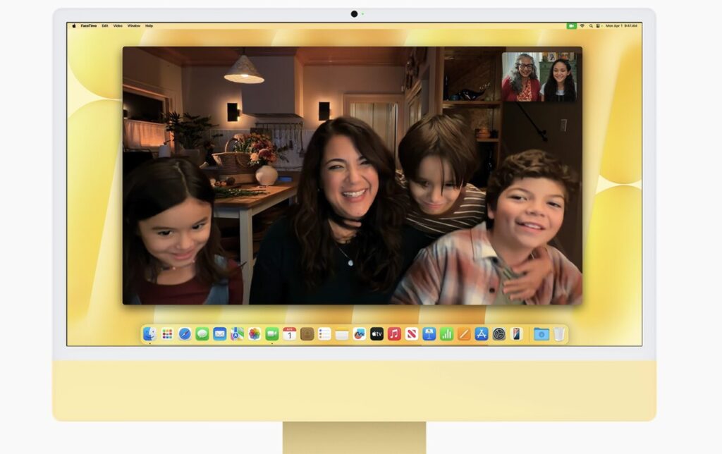 La webcam est mise en avant sur iMac M4. La webcam est mise en avant sur iMac M4.