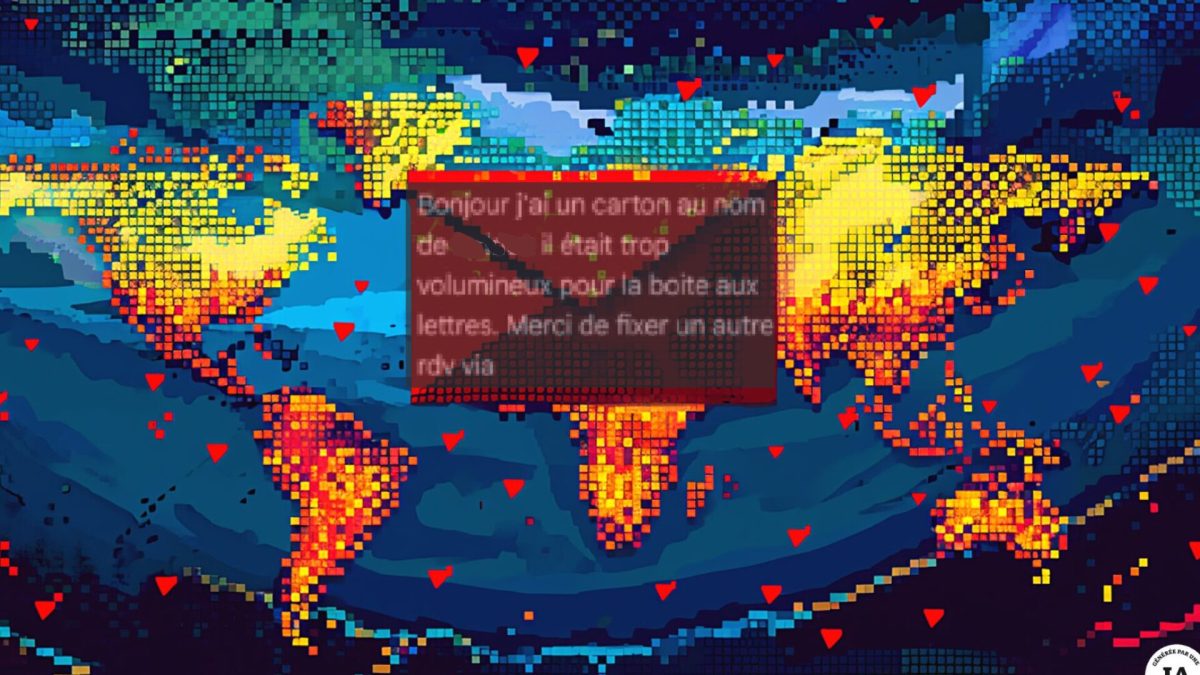 Les escrocs ont lancé une nouvelle campagne de phishing. // Source : Numerama avec Midjourney Les escrocs ont lancé une nouvelle campagne de phishing. // Source : Numerama avec Midjourney