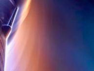La rentrée atmosphérique du vaisseau spatial Starship. // Source : SpaceX
