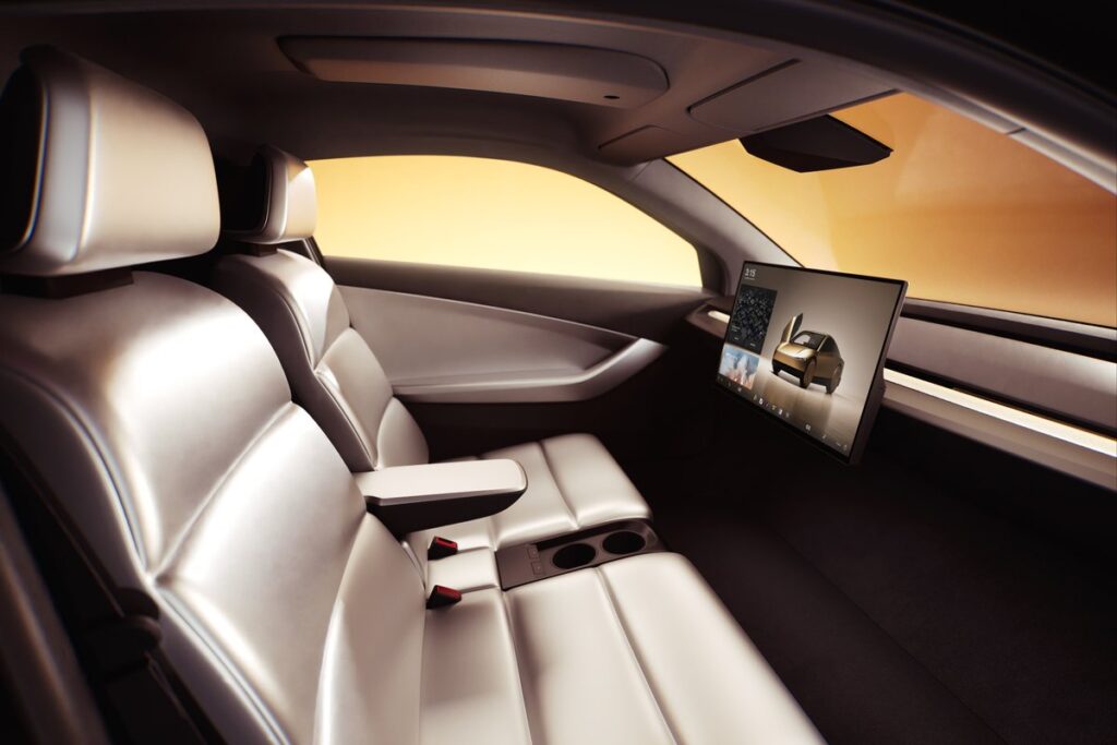 Intérieur du Tesla Cybercab // Source : Tesla Intérieur du Tesla Cybercab // Source : Tesla