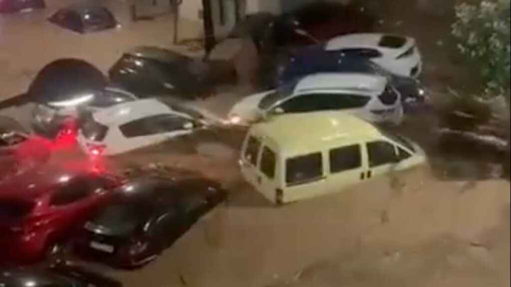 Inondation à Valence, octobre 2024. // Source : Vidéo postée sur les réseaux sociaux Inondation à Valence, octobre 2024. // Source : Vidéo postée sur les réseaux sociaux
