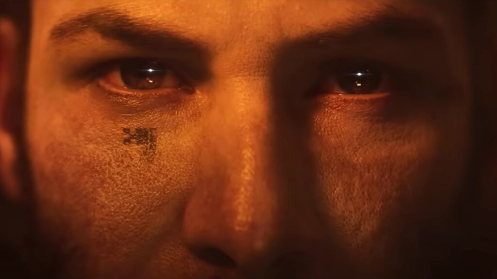 Les yeux de Keanu Reeves dans le trailer de Secret Level // Source : Prime Video Les yeux de Keanu Reeves dans le trailer de Secret Level // Source : Prime Video