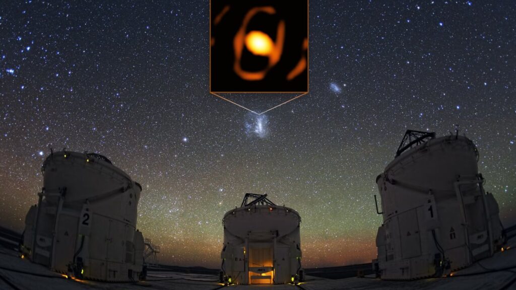 Large Magellanic Cloud, VLT Unit Telescopes, WOH G64 // Source : ESO/K. Ohnaka et al./Y. Beletsky (LCO) Large Magellanic Cloud, VLT Unit Telescopes, WOH G64 // Source : ESO/K. Ohnaka et al./Y. Beletsky (LCO)